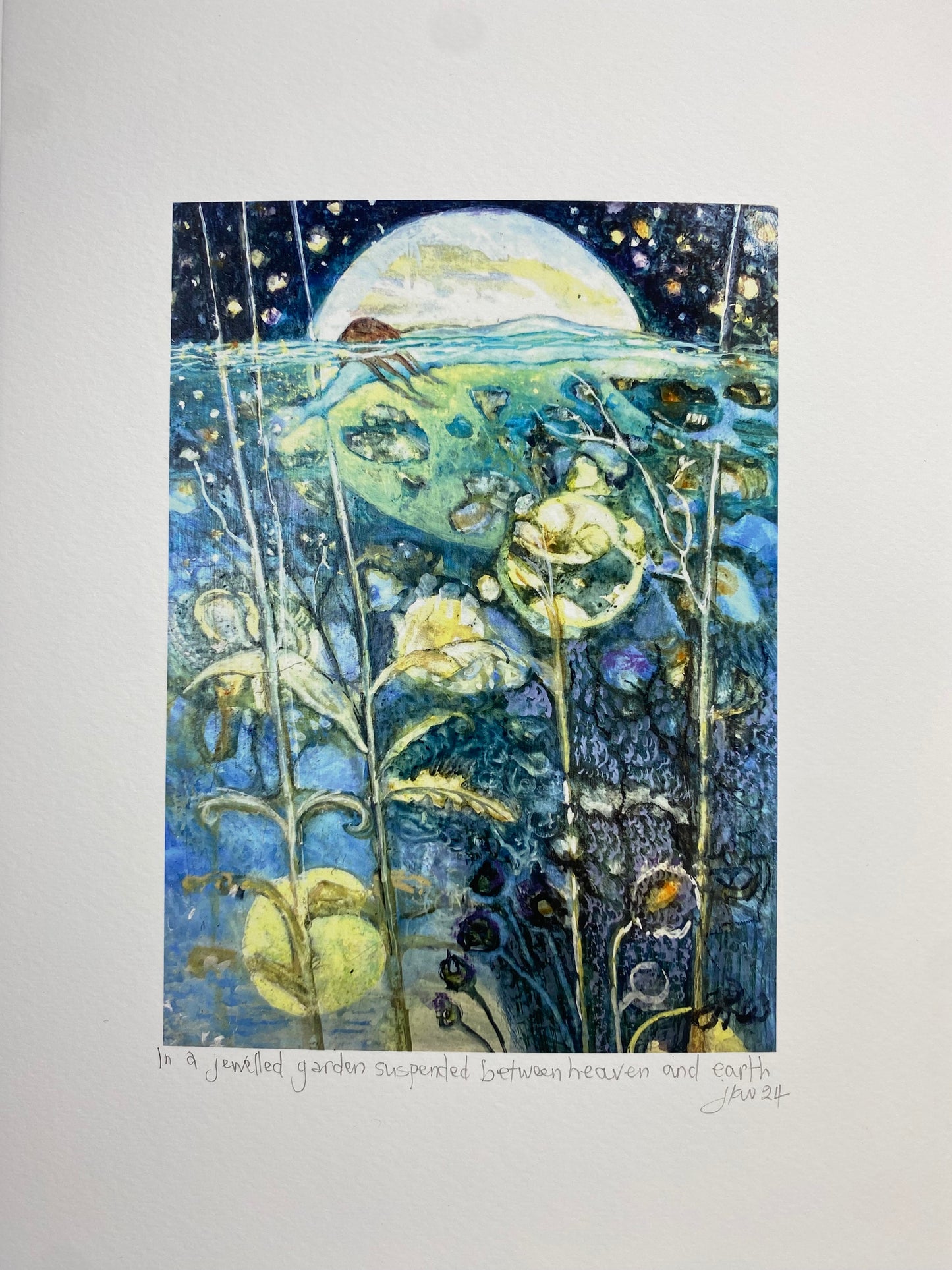 in a jewelled garden suspended between heaven and earth