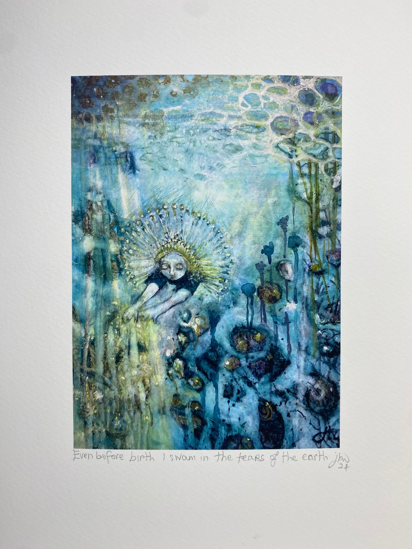 even before birth I swam in the tears of the earth