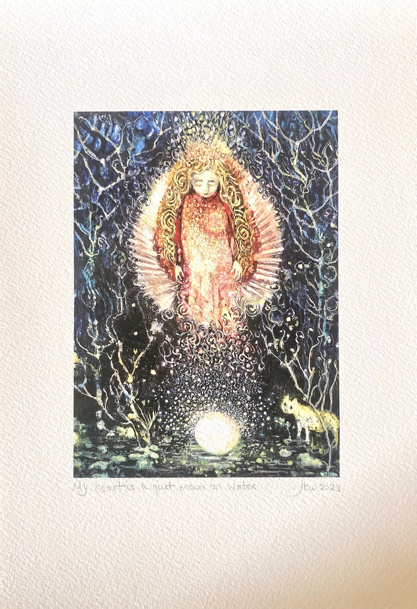 my heart is a quiet moon on water