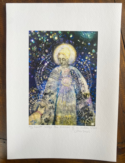 my heart sings the sorrow of a million stars