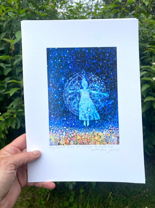 My heart flies on wings of mystical perfume